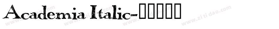 Academia Italic字体转换
